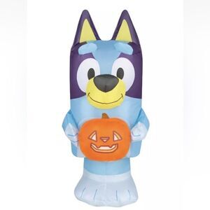 Bluey Pumpkin Jack O Lantern Halloween Inflatable Indoors 22”  Tabletop
